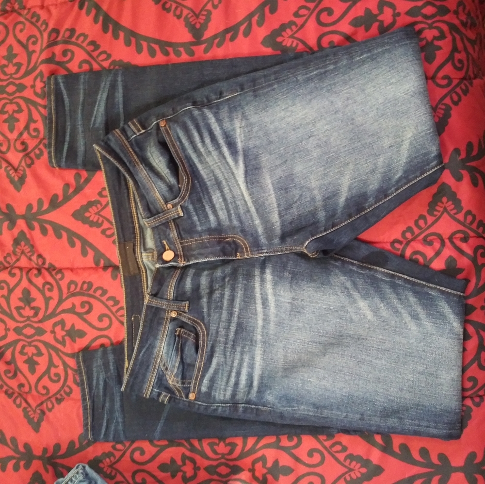 buckle black skinny jeans